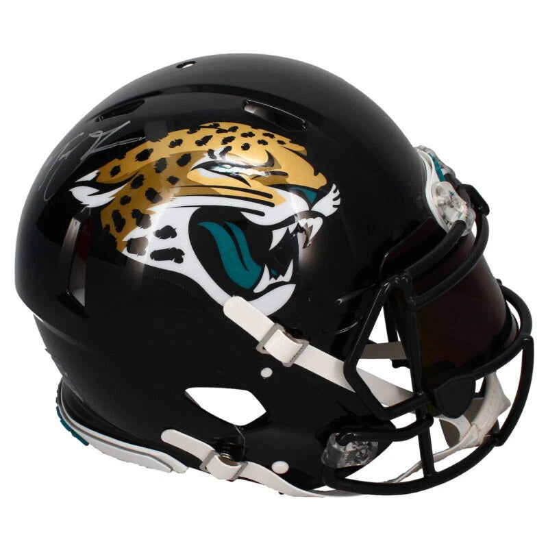 Trevor Lawrence Autographed Jacksonville Jaguars Speed Authentic Helmet with Visor & 3D Bumpers Fanatics