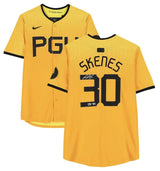 Paul Skenes Autographed Pittsburgh Pirates Gold Nike City Connect Limited Jersey Fanatics