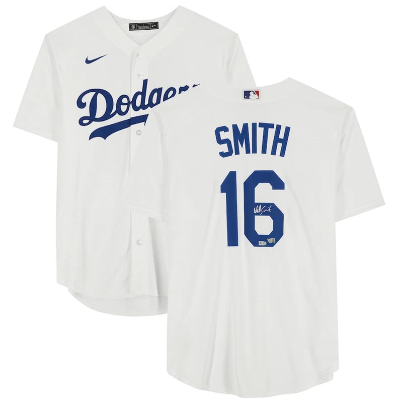 Will Smith Autographed Los Angeles Dodgers White Jersey Fanatics