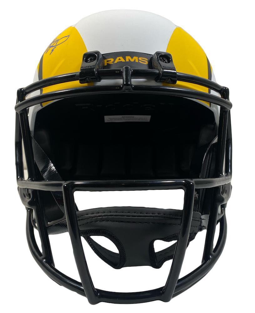 MATTHEW STAFFORD Autographed Los Angeles Rams Lunar Eclipse Full Size Helmet FANATICS