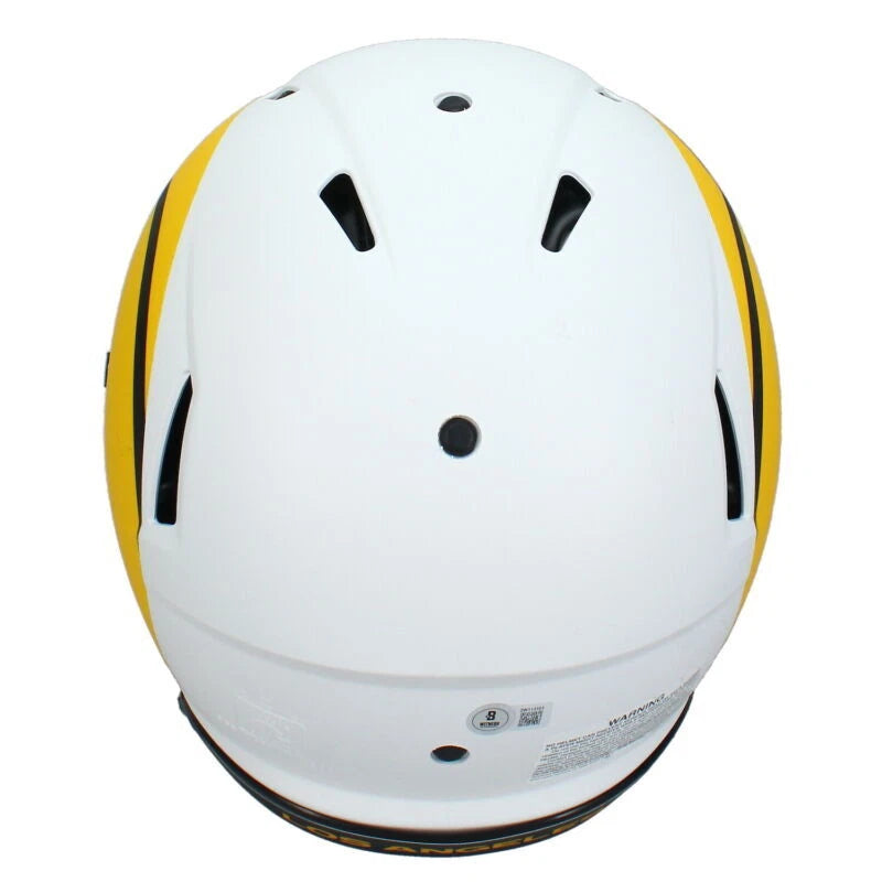 Kyren Williams Autographed Los Angeles Rams Speed Lunar Eclipse Authentic Helmet Beckett Witnessed