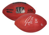 Joe Burrow Autographed/Inscribed "2020 #1 Pick" Cincinnati Bengals Metallic Logo Football Fanatics LE 9/24