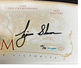 Tiger Woods Autographed "Tiger Slam" 16" x 20" Stretched Canvas UDA LE 50