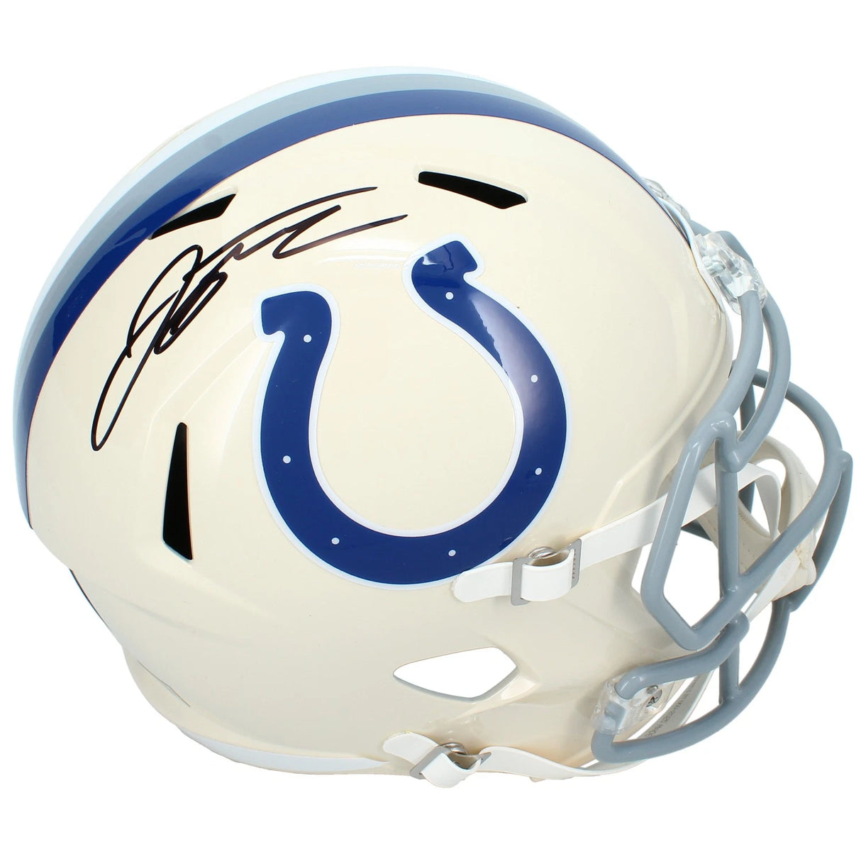 Jonathan Taylor Autographed Indianapolis Colts RETRO Speed Full Size Helmet Beckett Witnessed