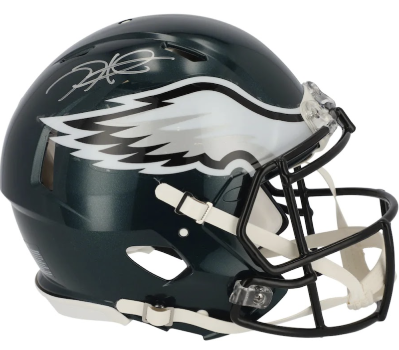 JALEN HURTS Autographed Philadelphia Eagles Speed Authentic Helmet FANATICS