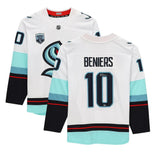 MATT BENIERS Autographed Seattle Kraken White Fanatics Breakaway Jersey FANATICS