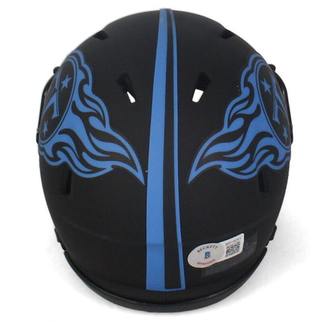 Malik Willis Autographed Tennessee Titans Eclipse Speed Mini Helmet Beckett Witnessed