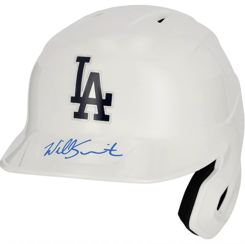 Will Smith Autographed Los Angeles Dodgers Alternate Chrome Replica Batting Helmet Fanatics