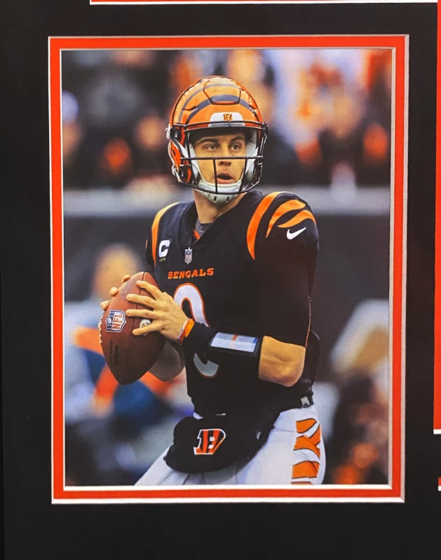 Joe Burrow Autographed Cincinnati Bengals Custom Framed Black Nike Elite Jersey Fanatics