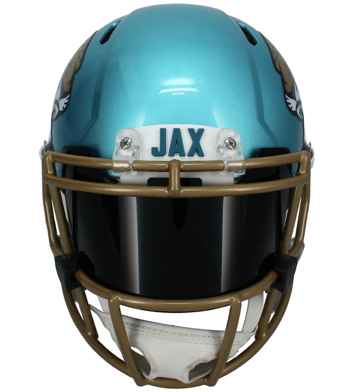 Trevor Lawrence Autographed Jacksonville Jaguars Flash Speed Authentic Helmet with Visor & 3D Bumpers Fanatics