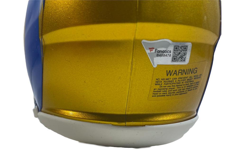 MATTHEW STAFFORD Autographed Los Angeles Rams Flash Speed Mini Helmet FANATICS