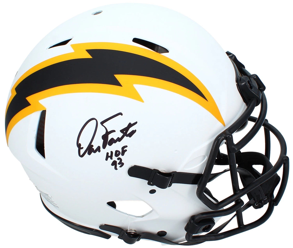 Dan Fouts Autographed/Inscribed "HOF 93" Chargers Speed Lunar Eclipse Authentic Helmet Beckett Witnessed