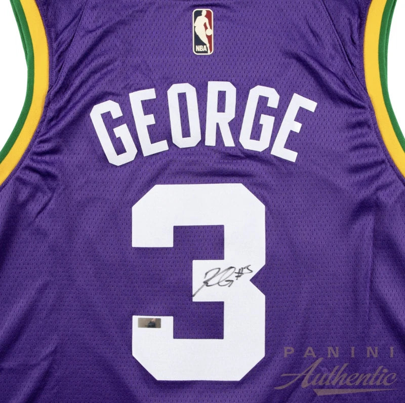 Keyonte George Autographed Utah Jazz Purple Nike Hardwood Classics Swingman Jersey Panini