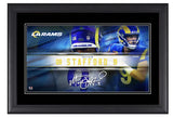 Matthew Stafford Los Angeles Rams Facsimile Signature Framed 10" x 18" Player Nameplate Collage Fanatics