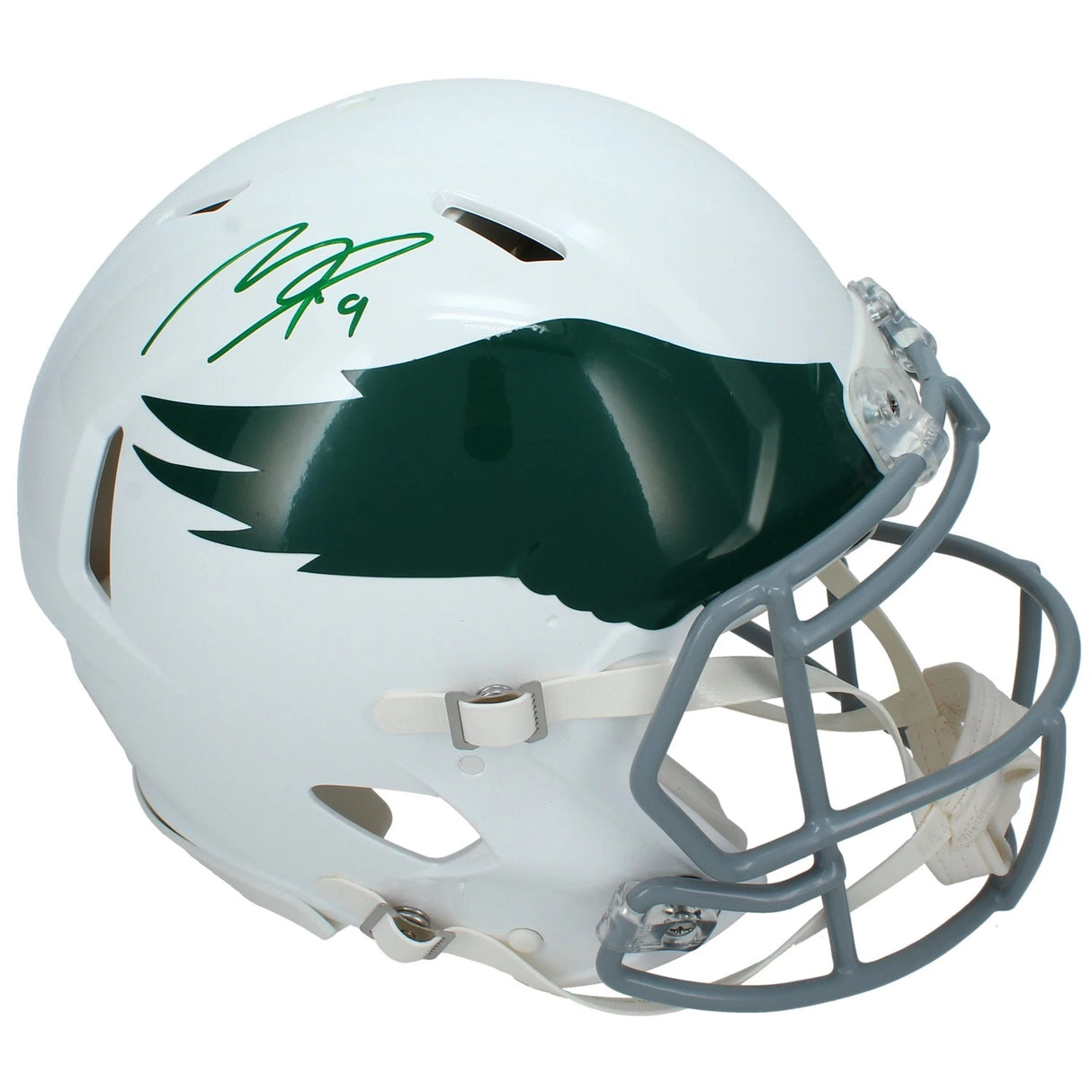 Makai Lemon Autographed Philadelphia Eagles Throwback 1969-73 Speed Authentic Helmet Beckett Witnessed