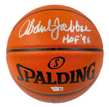 KAREEM ABDUL-JABBAR Autographed/Inscribed "HOF '95" Spalding Silver Series Basketball FANATICS