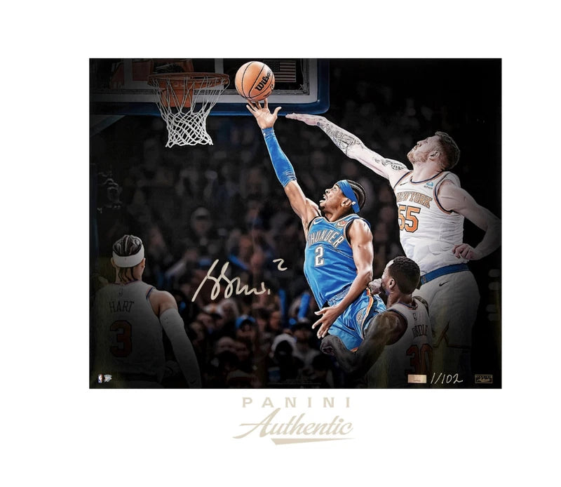 Shai Gilgeous-Alexander Autographed 16x20 "Extension" Photo LE 102 Panini