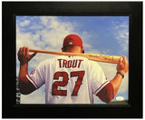 Mike Trout Autographed Los Angeles Angels 11" x 14" Framed Photograph JSA