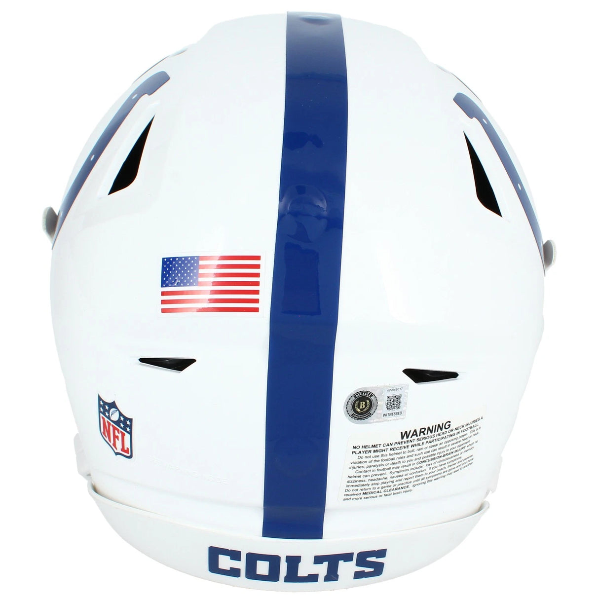 Jonathan Taylor Autographed Indianapolis Colts Speedflex Authentic Helmet Beckett Witnessed