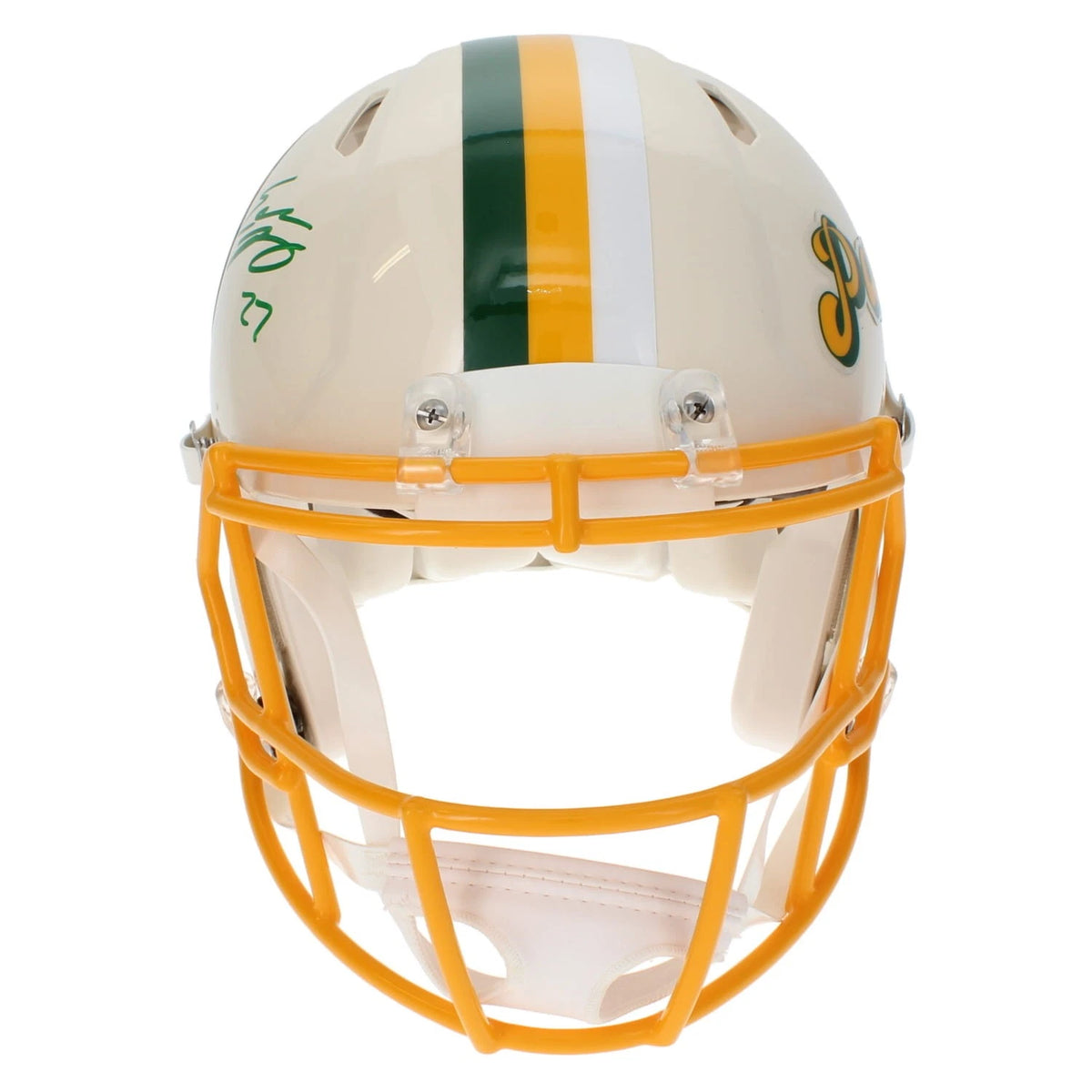 Eddie Lacy Autographed Green Bay Packers RETRO Speed Authentic Helmet Beckett Witnessed