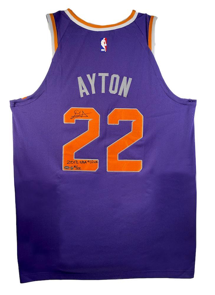DEANDRE AYTON Autographed Suns "2018 NBA #1 Pick" Authentic Jersey GDL LE 18/22