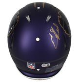 Ed Reed Autographed Baltimore Ravens Purple 2024 Alternate Speed Authentic Helmet Beckett Witnessed