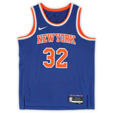 Karl-Anthony Towns Autographed New York Knicks Blue Nike Icon Edition Swingman Jersey Fanatics