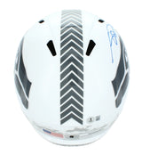 Sam Darnold Autographed Seattle Seahawks 2024 Salute to Service Speed Full Size Helmet Beckett Witnessed