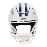 Emmitt Smith Autographed Dallas Cowboys White 2022 Alternate Speedflex Authentic Helmet Beckett Witnessed