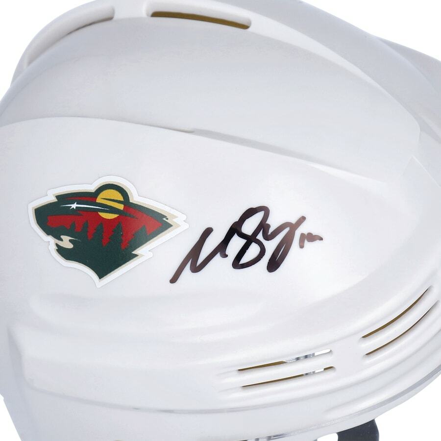 MATTHEW BOLDY Autographed Minnesota Wild White Mini Helmet FANATICS
