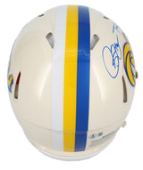 Isaac Bruce/Torry Holt Dual Autographed Rams RETRO Speed Authentic Helmet Beckett Witnessed