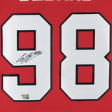 Connor Bedard Autographed Chicago Blackhawks Red Fanatics Premium Jersey Fanatics