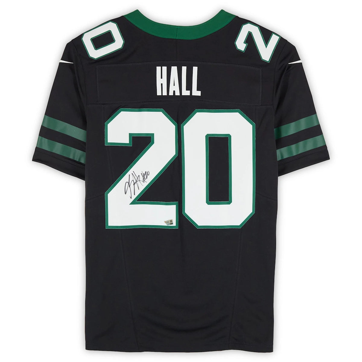 Breece Hall Autographed New York Jets Nike 2024 Black Game Jersey Fanatics