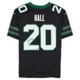Breece Hall Autographed New York Jets Nike 2024 Black Game Jersey Fanatics