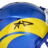AARON DONALD Autographed Los Angeles Rams Speed Mini Helmet FANATICS