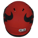 Dalton Schultz Autographed Houston Texans RAVE Speed Mini Helmet Beckett Witnessed