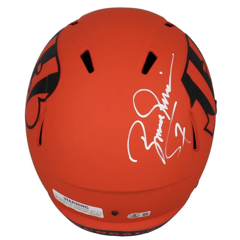 Boomer Esiason Autographed Cincinnati Bengals RAVE Speed Full Size Helmet Beckett Witnessed