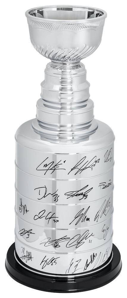 COLORADO AVALANCHE Team Autographed 2022 Stanley Cup Champions Replica Trophy FANATICS LE 22/50