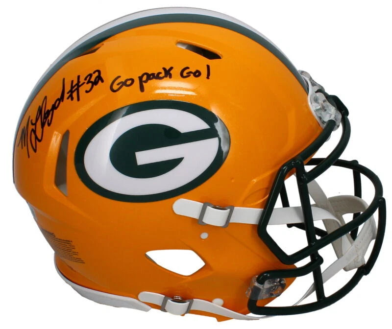 MarShawn Lloyd Autographed/Inscribed "Go Pack Go!" Green Bay Packers Speed Authentic Helmet Beckett/GDL LE 1/32