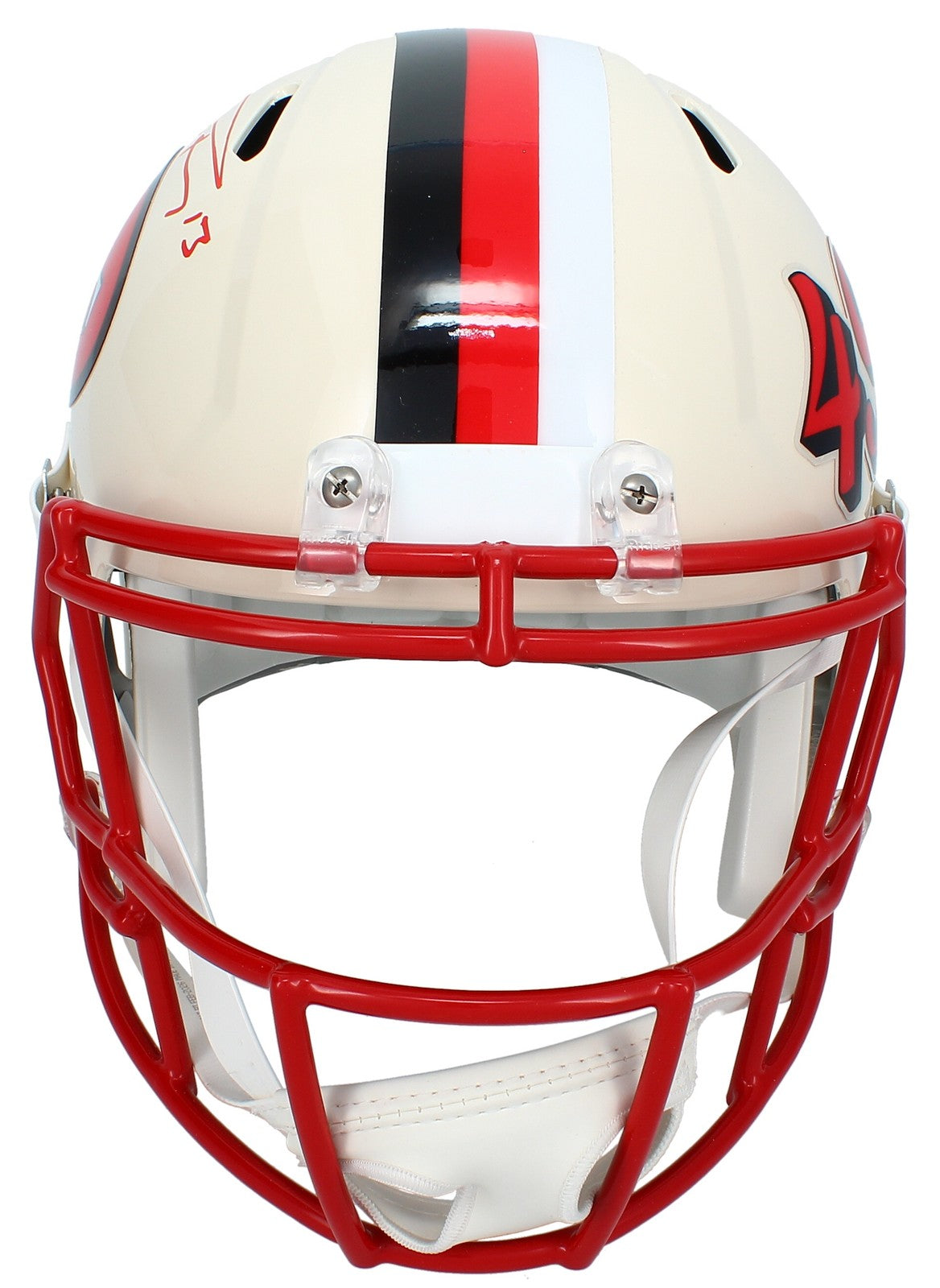 Brock Purdy Autographed San Francisco 49ers RETRO Speed Full Size Helmet Beckett Witnessed