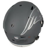 Tom Brady Autographed/Inscribed "6X CHAMPS" (in Red) New England Patriots Slate Speedflex Authentic Helmet LE 1/25
