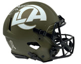 COOPER KUPP Autographed Los Angeles Rams 2022 Salute To Service Speed Authentic Helmet