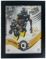 Najee Harris Framed Pittsburgh Steelers 15" x 17" Game Used Football Collage Limited Edition of 50