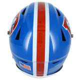 Bo Nix Autographed Denver Broncos 1976-96 Speedflex Authentic Helmet Beckett Witnessed