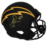 Antonio Gates Autographed Chargers Eclipse Speed Full Size Helmet Beckett Witnessed