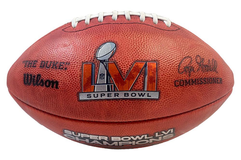 COOPER KUPP Autographed/Inscribed "SB LVI CHAMPS" Los Angeles Rams SB LVI Champions Logo Wilson Duke Authentic Football FANATICS LE 1/56