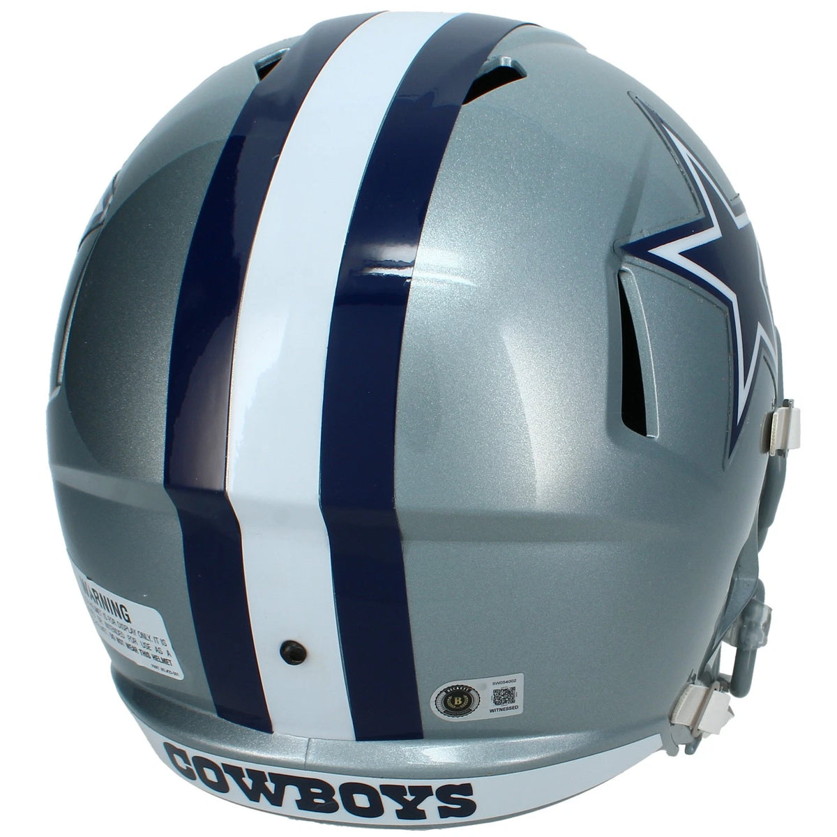 Dak Prescott Autographed Dallas Cowboys Speed Full Size Helmet Beckett Witnessed