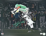 Saquon Barkley Autographed Philadelphia Eagles "Reverse Hurdle" 16 x 20 Spotlight Photograph Beckett Witnessed