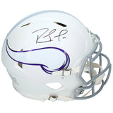 Randy Moss Autographed Minnesota Vikings White 2024 Alternate Speed Authentic Helmet Beckett Witnessed