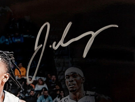 JADEN IVEY Autographed Detroit Pistons "Logoman" 16" x 10" Photograph PANINI LE 123